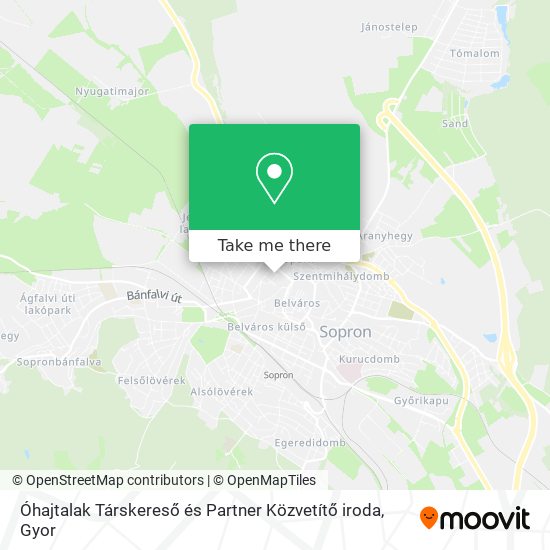 Óhajtalak Társkereső és Partner Közvetítő iroda map