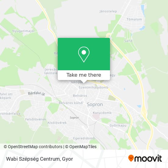 Wabi Szépség Centrum map