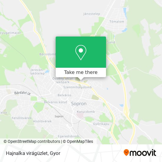 Hajnalka virágüzlet map