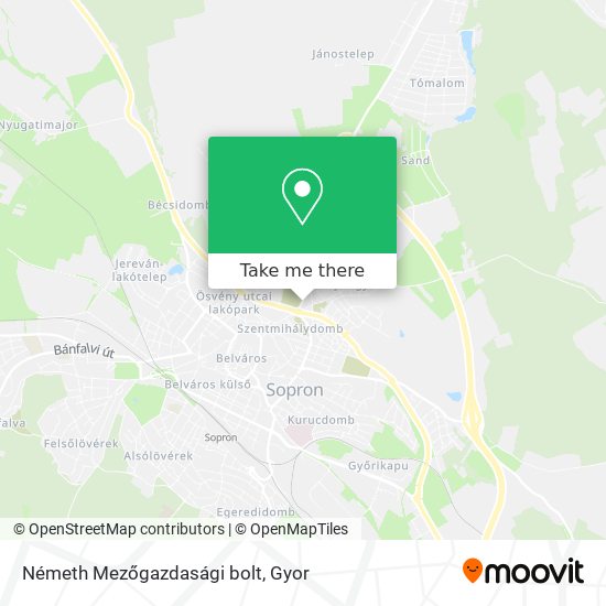 Németh Mezőgazdasági bolt map