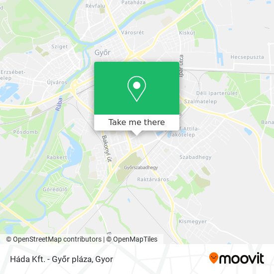 Háda Kft. - Győr pláza map