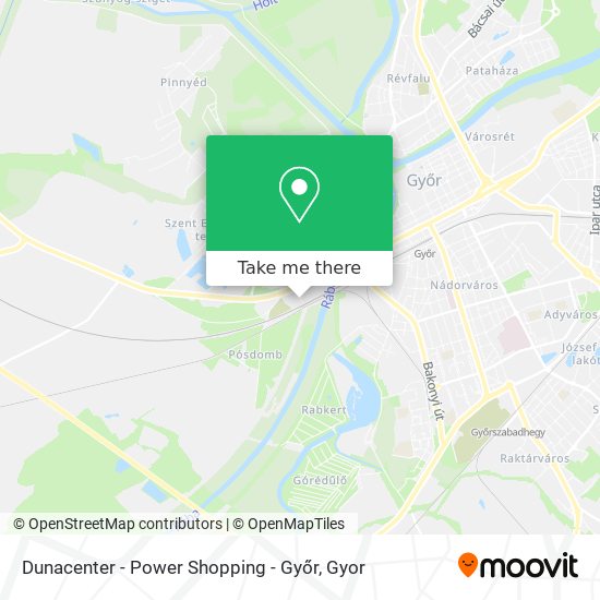 Dunacenter - Power Shopping - Győr map
