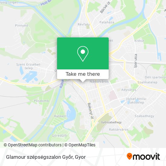 Glamour szépségszalon Győr map