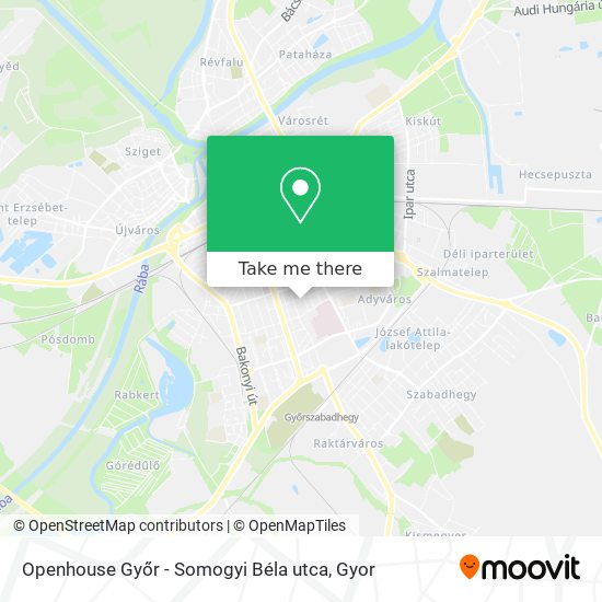 Openhouse Győr - Somogyi Béla utca map