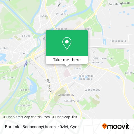 Bor-Lak - Badacsonyi borszaküzlet map