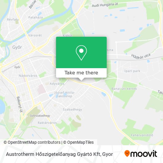 Austrotherm Hőszigetelőanyag Gyártó Kft map