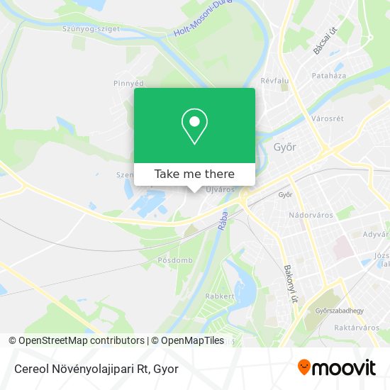 Cereol Növényolajipari Rt map