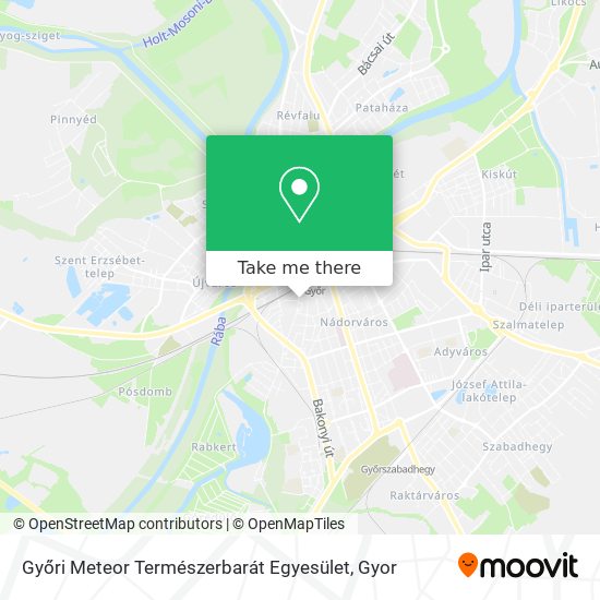 Győri Meteor Természerbarát Egyesület map