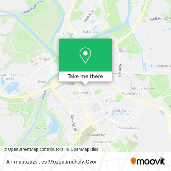 A+ masszázs-, és Mozgásműhely map