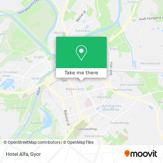 Hotel Alfa map