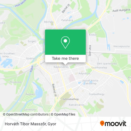 Horváth Tibor Masszőr map