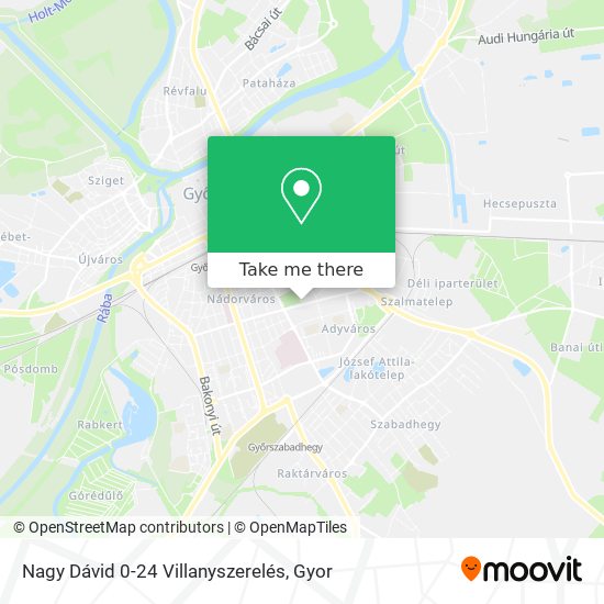 Nagy Dávid 0-24 Villanyszerelés map