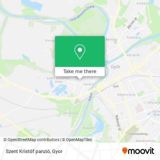 Szent Kristóf panzió map