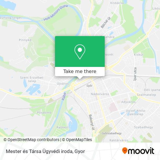 Mester és Társa Ügyvédi iroda map