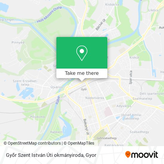 Győr Szent István Úti okmányiroda map