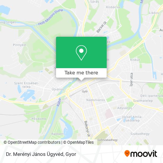 Dr. Merényi János Ügyvéd map