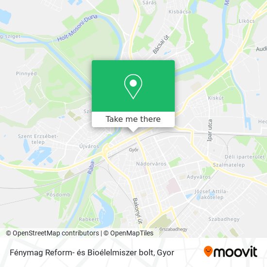 Fénymag Reform- és Bioélelmiszer bolt map