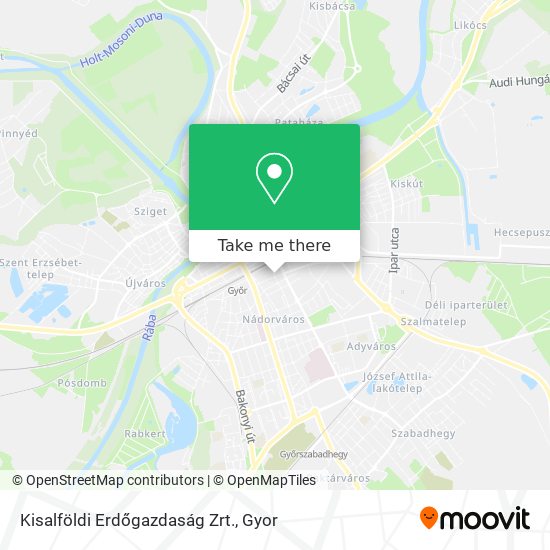 Kisalföldi Erdőgazdaság Zrt. map