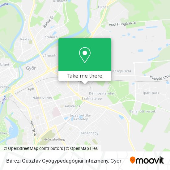 Bárczi Gusztáv Gyógypedagógiai Intézmény map