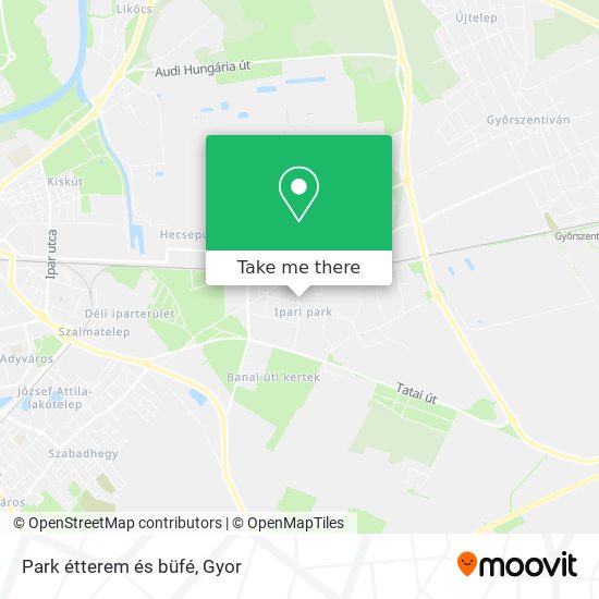 Park étterem és büfé map