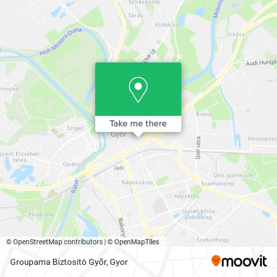Groupama Biztosító Győr map