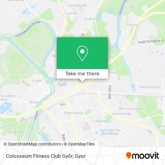 Colosseum Fitness Club Győr map