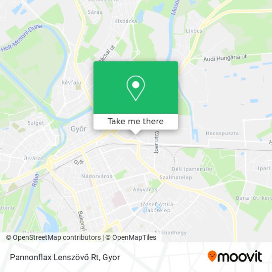 Pannonflax Lenszövő Rt map