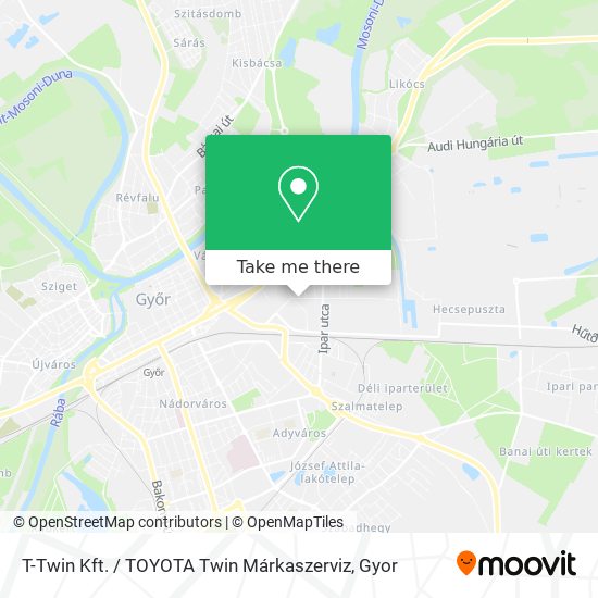 T-Twin Kft. / TOYOTA Twin Márkaszerviz map
