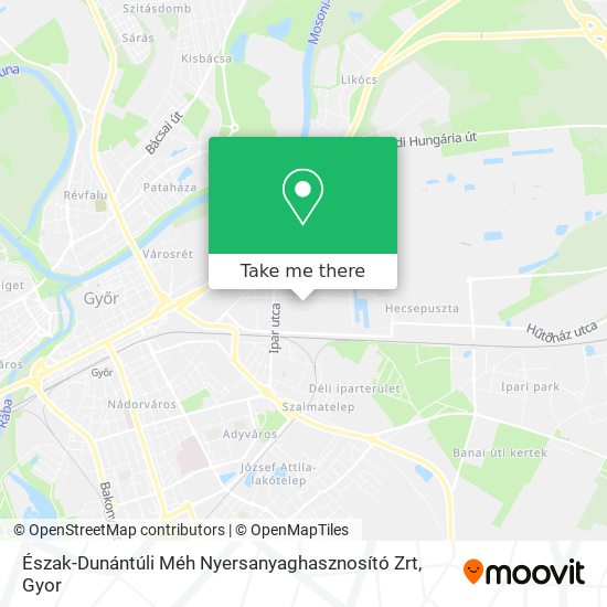Észak-Dunántúli Méh Nyersanyaghasznosító Zrt map