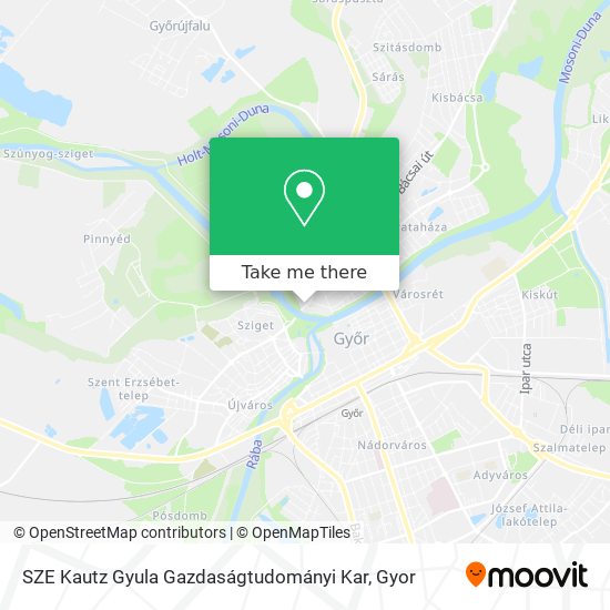SZE Kautz Gyula Gazdaságtudományi Kar map