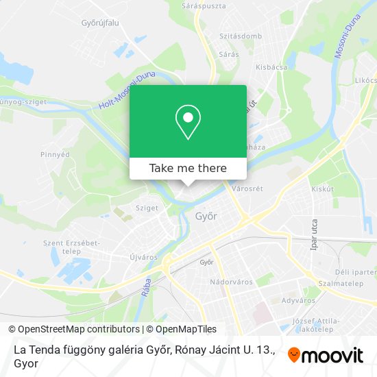 La Tenda függöny galéria Győr, Rónay Jácint U. 13. map