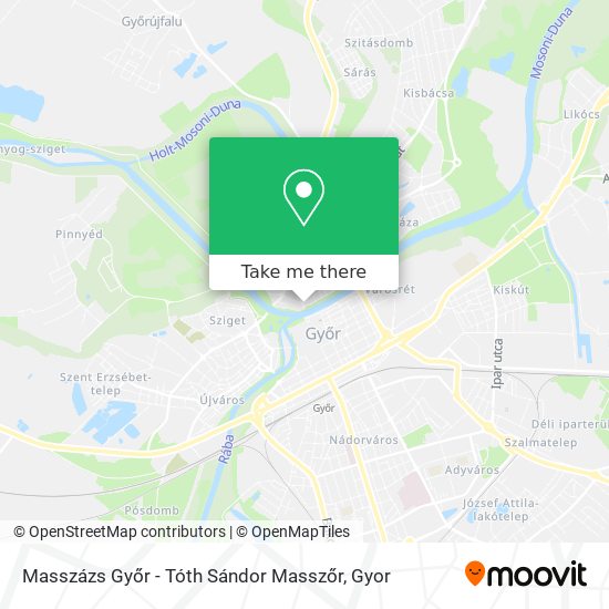 Masszázs Győr - Tóth Sándor Masszőr map