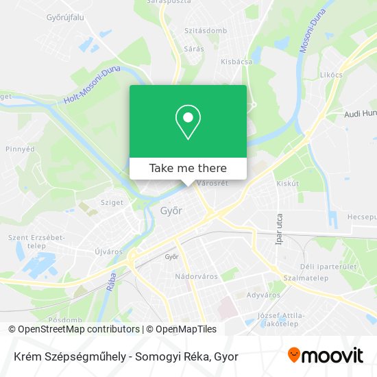 Krém Szépségműhely - Somogyi Réka map