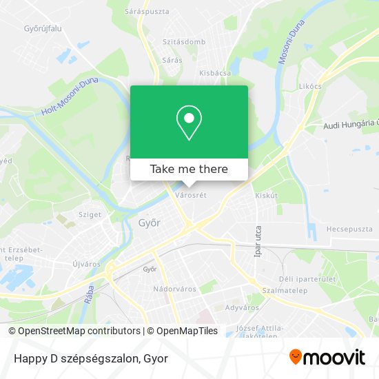 Happy D szépségszalon map