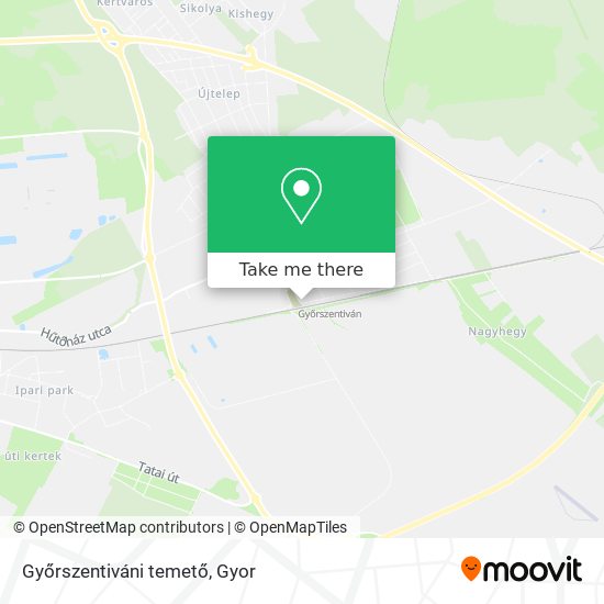 Győrszentiváni temető map