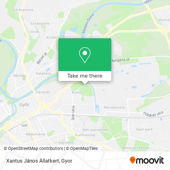 Xantus János Állatkert map