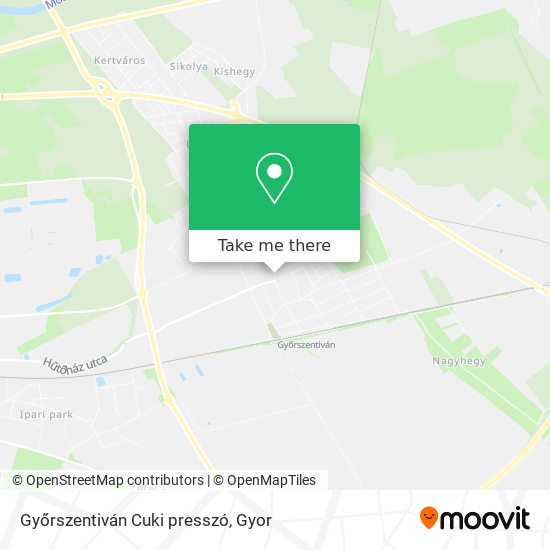 Győrszentiván Cuki presszó map