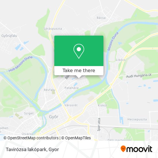 Tavirózsa lakópark map