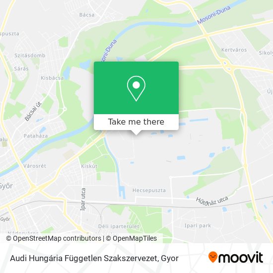 Audi Hungária Független Szakszervezet map