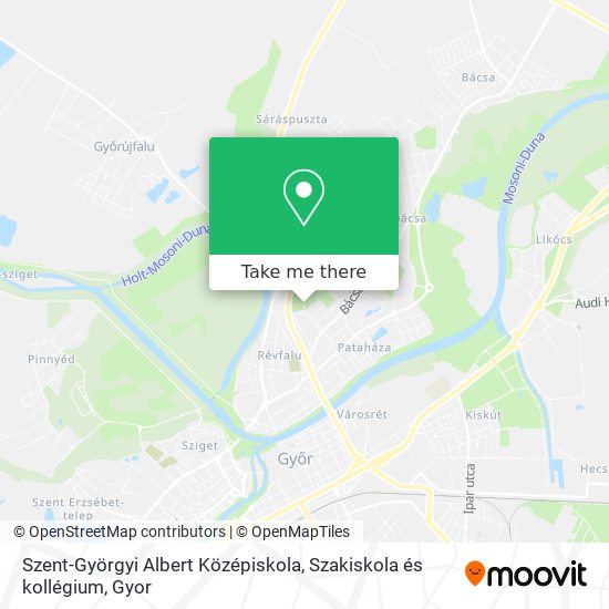 Szent-Györgyi Albert Középiskola, Szakiskola és kollégium map
