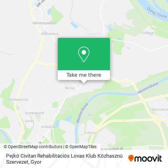 Pejkó Civitan Rehabilitációs Lovas Klub Közhasznú Szervezet map