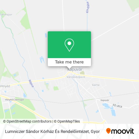Lumniczer Sándor Kórház És Rendelőintézet map