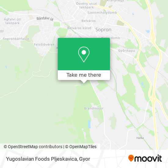 Yugoslavian Foods Pljeskavica map