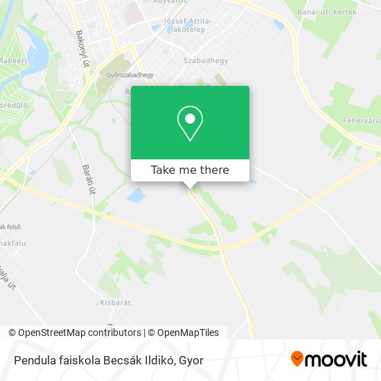 Pendula faiskola Becsák Ildikó map