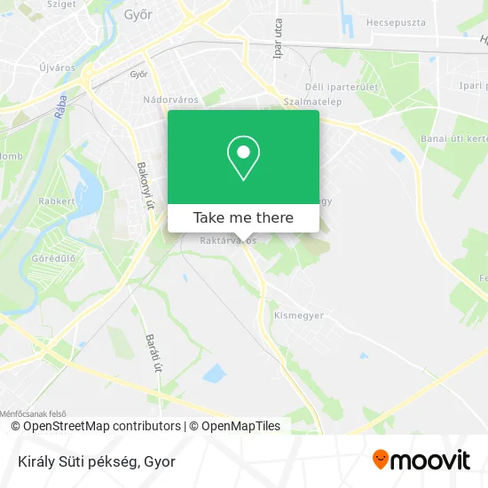Király Süti pékség map