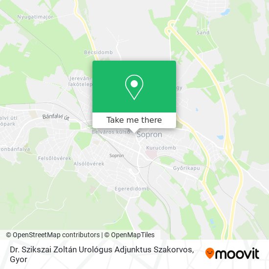 Dr. Szikszai Zoltán Urológus Adjunktus Szakorvos map