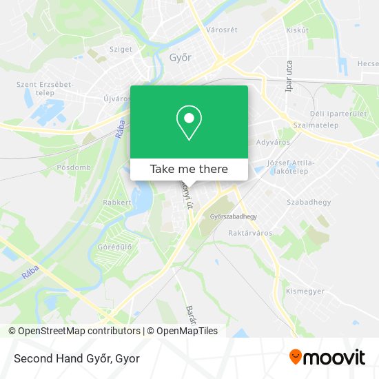Second Hand Győr map