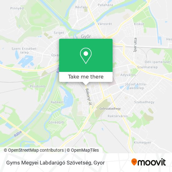 Gyms Megyei Labdarúgó Szövetség map