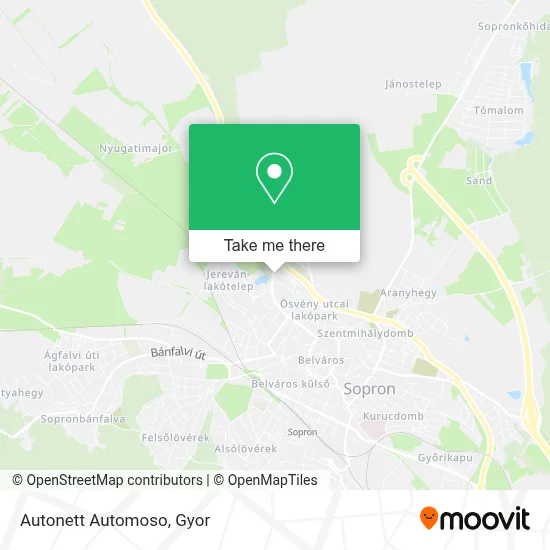 Autonett Automoso map