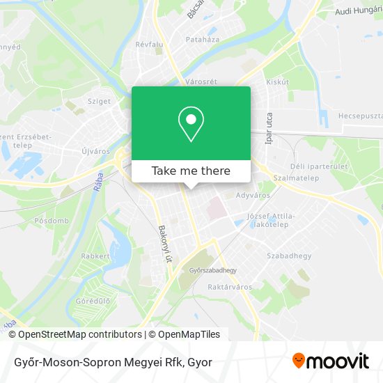 Győr-Moson-Sopron Megyei Rfk map